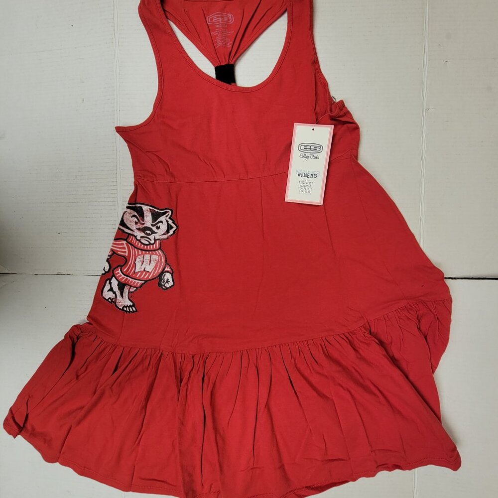 Wisconsin Badgers Women's Red Sundress, New (Lot of 2)